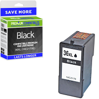 Premium Remanufactured Lexmark 36XL Black High Capacity Ink Cartridge (18C2170E / 18C2190E)
