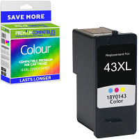 Premium Remanufactured Lexmark 43XL Colour High Capacity Ink Cartridge (18YX143E)