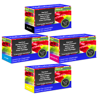 Premium Remanufactured Lexmark C544X1 CMYK Multipack Extra Longer Lasting Toner Cartridges (C544X1CG/ C544X1MG/ C544X1YG/ C544X1KG)