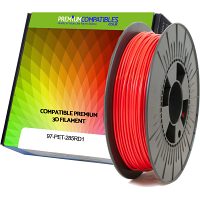 Compatible PETG 2.85mm Red 1kg 3D Filament (97-PET-285RD1)