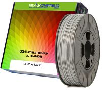Compatible PLA 1.75mm Silver 0.5kg 3D Filament (98-PLA-175SI1)