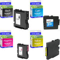 Compatible Ricoh GC31H CMYK Multipack High Capacity Gel Ink Cartridges (405701 / 405706 / 405703 / 405708)