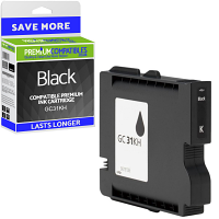 Compatible Ricoh GC31KH Black High Capacity Gel Ink Cartridge (405701)