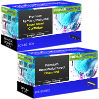 Premium Remanufactured Samsung SCX-5312D6 / SCX-5315R2 Black Toner Cartridge & Drum Unit Combo Pack (SCX-5312D6 & SCX-5315R2)