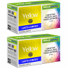 Compatible Xerox 106R02604 Yellow Twin Pack Toner Cartridges (106R02604)