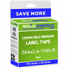Compatible Zebra 101.5mm x 63.5mm Red Shipping Label Roll - 1,100 Labels (ZA4x2.5-1100-R)
