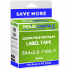 Compatible Zebra 101.5mm x 63.5mm Yellow Shipping Label Roll - 1,100 Labels (ZA4x2.5-1100-Y)