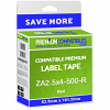 Compatible Zebra 63.5mm x 101.5mm Red Shipping Label Roll - 500 Labels (ZA2.5x4-500-R)